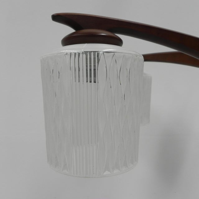 Vintage Hanging Lamp with Glass Shades, 1960s For Sale - Image 15 of 18