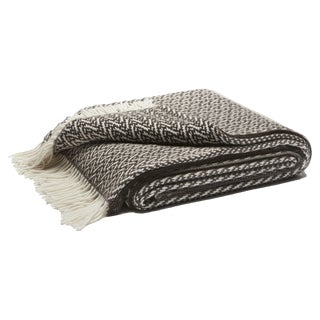 Indianina Throw in Cashmere with Fringes from Lo Decor For Sale
