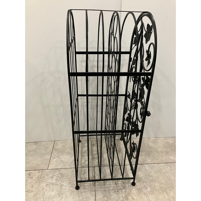 Vintage Iron Wine Rack For Sale In Boston - Image 6 of 6