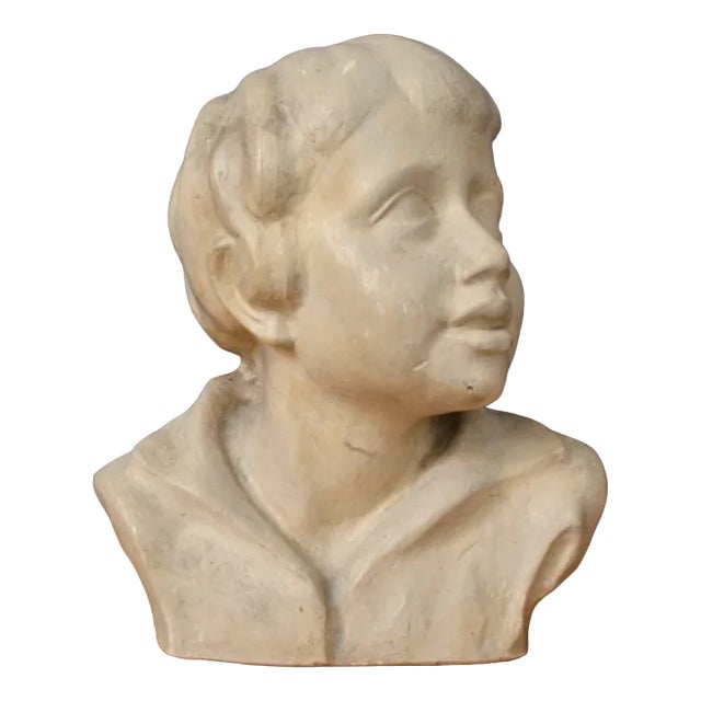 Plaster Children's Bust, 1926 For Sale