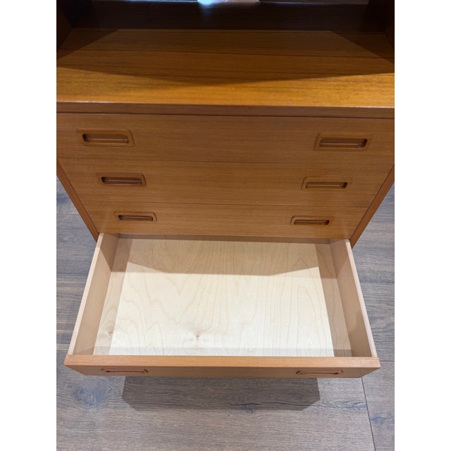 Vintage Danish Modern Carlo Jensen for Hundevad Teak Modular Bookcase With Four-Drawer Chest, Denmark, C. 1960s For Sale - Image 12 of 15