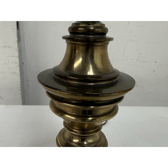 Brass Late 20th Century Stiffel Brass Table Lamp For Sale - Image 8 of 12