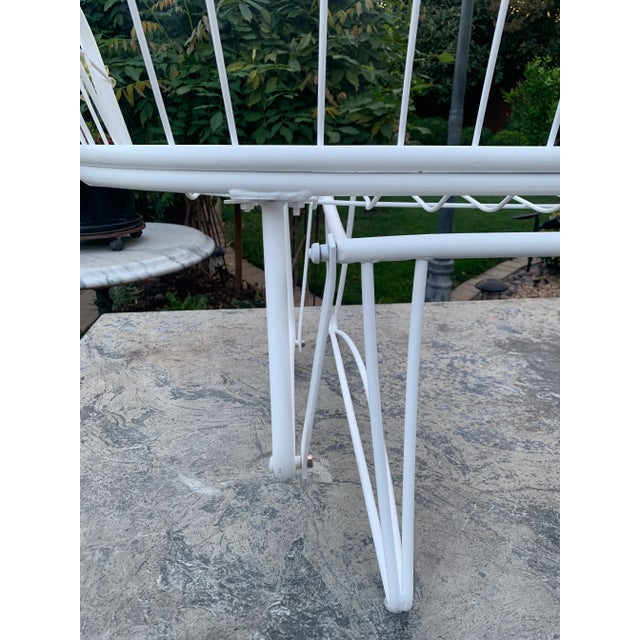 Homecrest Metal Wire Glider Sofa Attributed to Homecrest For Sale In San Francisco - Image 6 of 9
