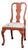 Vintage Painted Queen Anne Style Side Chair For Sale