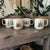 Set of 4 vintage coffee mugs, one has a small chip in the lip.