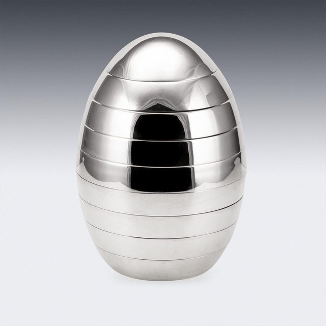1970s Vintage Italian Stacked Bowls Egg by Tommaso Barbi, 1970, Set of 9 For Sale - Image 5 of 12