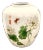 Toscany Japan Lotus Collection Small Vintage Porcelain Round Vase For Sale