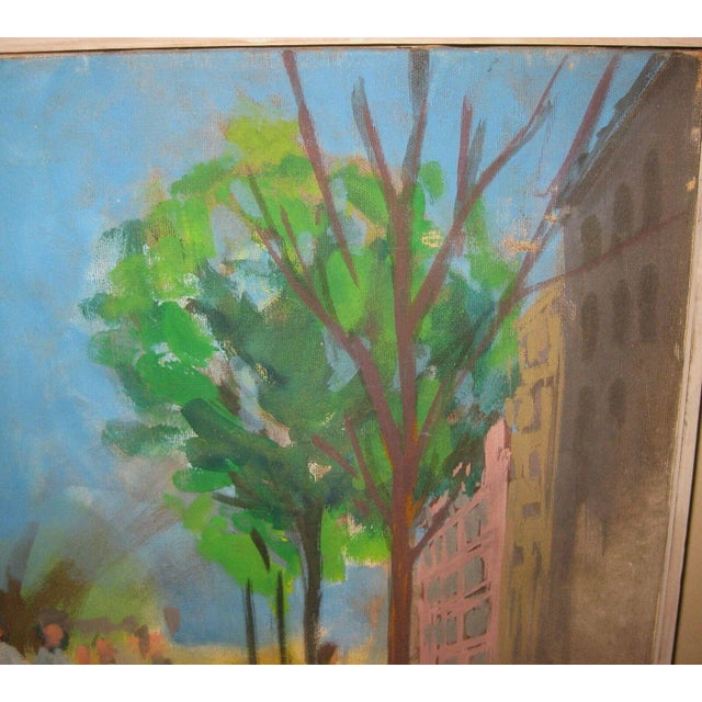 1971 Picketing American Painting by Volney Crosswell For Sale - Image 11 of 13