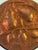Very Large Vintage Hammered Copper Fruit Mold Wall Hanging For Sale - Image 4 of 7