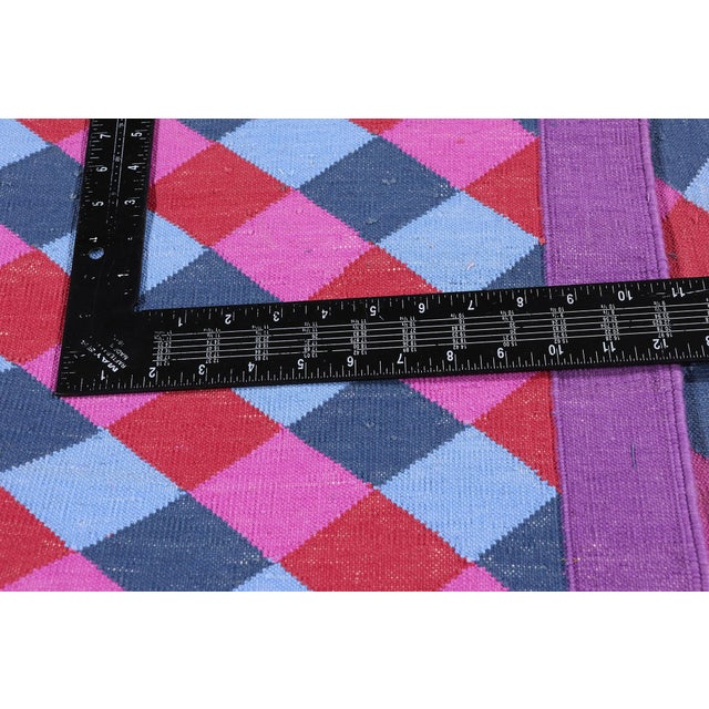 Textile Vintage Indian Dhurrie Rug, 05'11 X 08'11 For Sale - Image 7 of 10