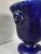 Antique Blue Enamelled Cast Iron Vase For Sale - Image 5 of 9