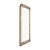A French Louis Philippe mirror with a softly rounded upper profile and a layered, molded frame finished in distressed...