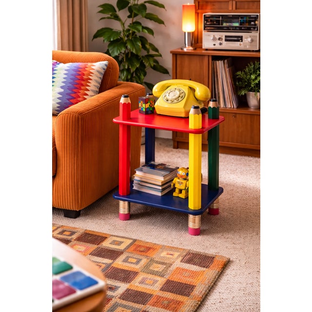 Vintage Bedside Table by Pierre Sala, France, 1980s For Sale - Image 3 of 14