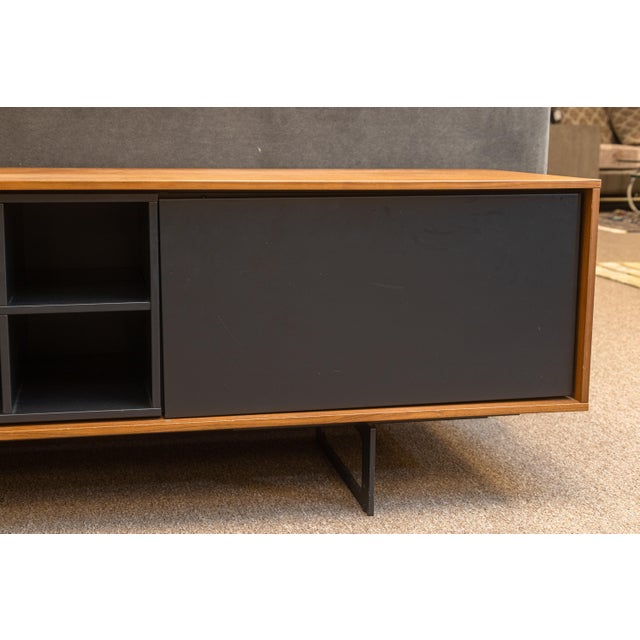 Contemporary Modern Treku Media Console Cabinet Mid Century Modern Style For Sale In Detroit - Image 6 of 8