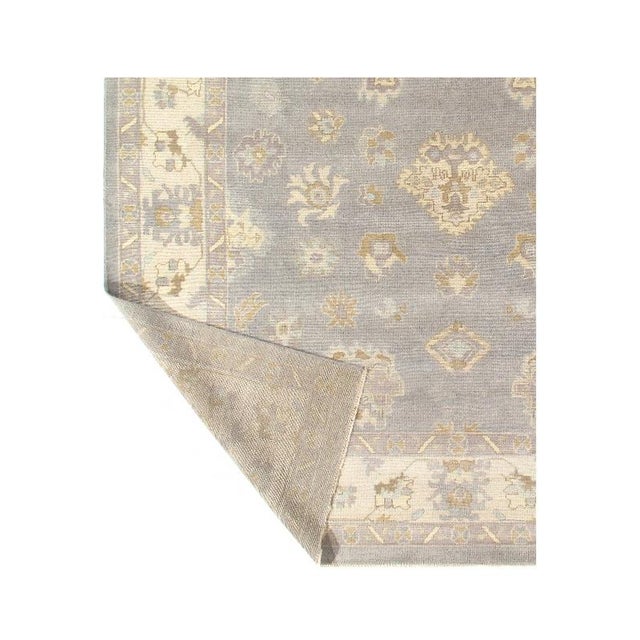 Traditional Pasargad DC Fine Hand Knotted Oushak Rug For Sale - Image 3 of 3