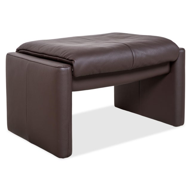 Animal Skin Leather Ottoman from Erpo Milano For Sale - Image 7 of 7