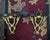 Vintage 1990s Chelsea House Brass and Cherry Wood Decorative Brackets Use for displaying your Imari Plates, Ginger Jars,...
