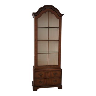 Kittinger 1 Door Mahogany Dome Top Bookcase Display Cabinet For Sale