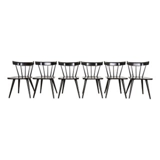 Paul McCobb Planner Group Mid-Century Modern Spindle Back Dining Chairs, Set of Six For Sale