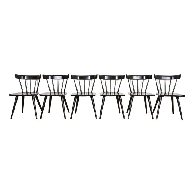 Paul McCobb Planner Group Mid-Century Modern Spindle Back Dining Chairs, Set of Six For Sale