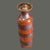 Late 20th Century Vintage Arts & Crafts Style Glazed Pottery Slender Striped 11'' Vase For Sale - Image 5 of 8