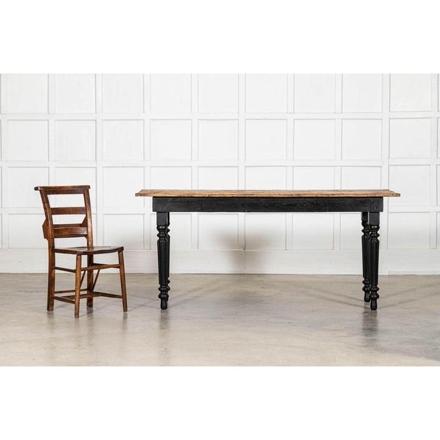 Late 19th Century Antique English Ebonised Pine Server Table, 1890 For Sale - Image 5 of 16