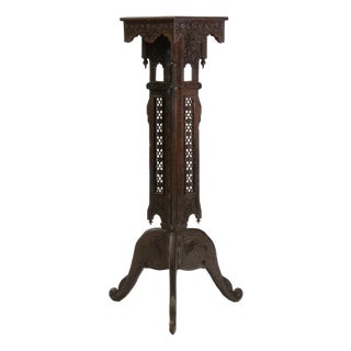 Antique Burmese Anglo-Indian Plant Stand For Sale