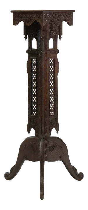 Antique Burmese Anglo-Indian Plant Stand