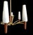 Large Mid-Century Modern Scandinavian Teak, Glass, & Brass Chandelier in the style of Stilnovo, 1960s For Sale - Image 12 of 15