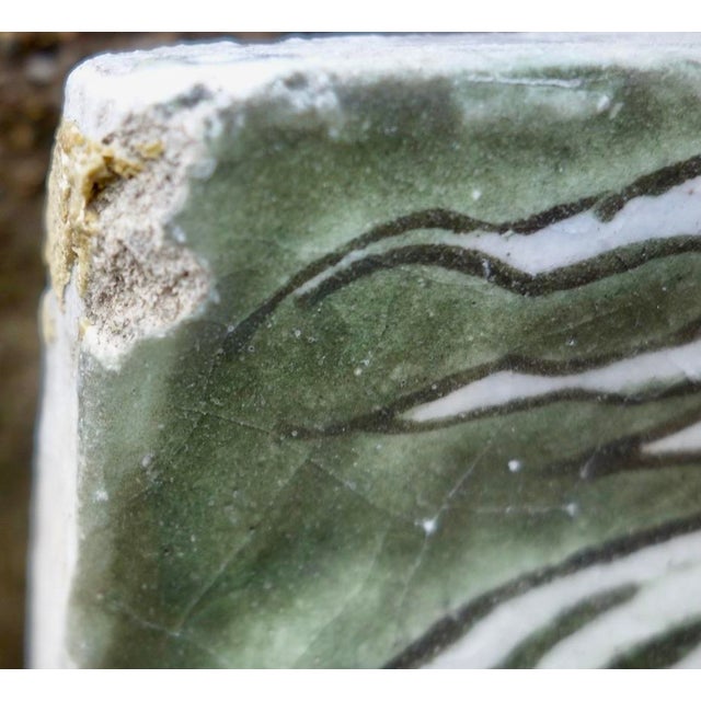 Antique Persian Qatar Pottery Tile For Sale - Image 11 of 15