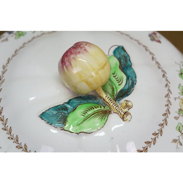 Early 20th Century Copeland Spode England Rockingham Vegetable Serving Dish Soup Tureen For Sale - Image 16 of 18