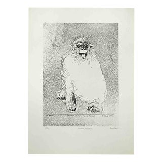 Sergio Barletta, Homo Ludens, 1960s, Etching For Sale