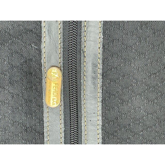 Vintage Fendi Zucca Soft Sided Suitcase For Sale - Image 11 of 12