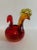 Blenko Vintage Mid-Century Modern Blenko Glass 6145 Rooster Vase by Wayne Husted - 1961 For Sale - Image 4 of 8