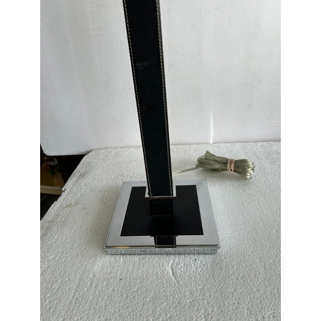 Ralph Lauren Brown Leather Ralph Lauren Desk Lamp For Sale - Image 4 of 7
