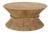 Mid-Century Modern McGuire Round Wheat Bamboo Sheaf Base Coffee Table For Sale