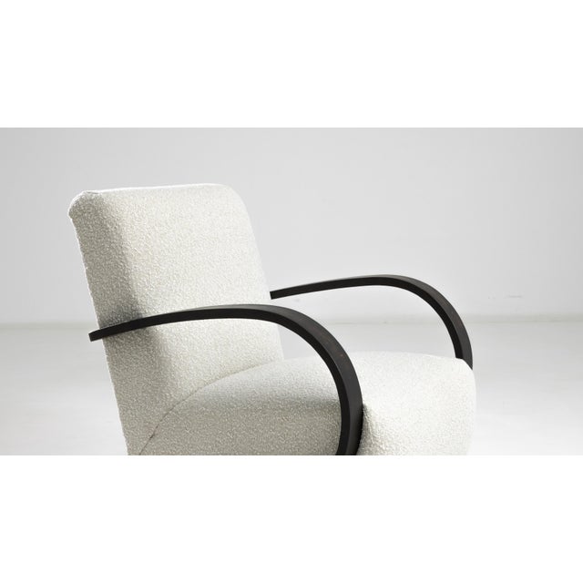 Mid 20th Century 1950s Czech Wooden Armchair by J. Halabala For Sale - Image 5 of 7