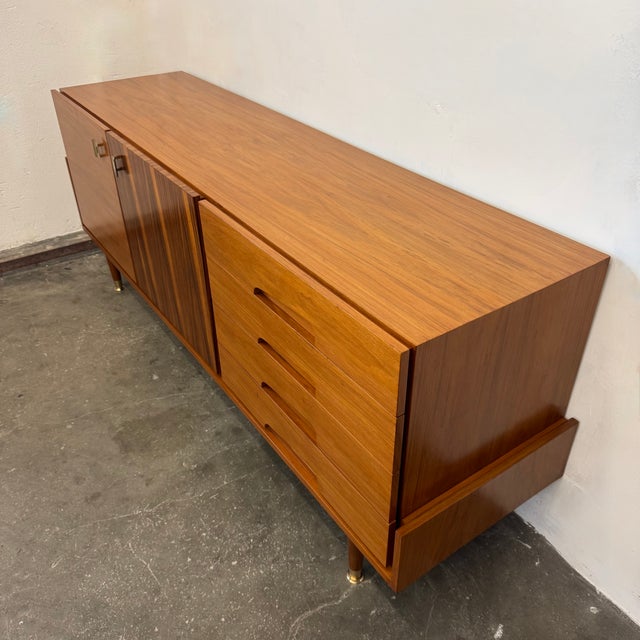 Vintage Sideboard in Wood, 1950s, in Restored conditions. Designed 1950 to 1959