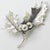 Vintage Italian Handmade Genuine Silver Mistletoe Christmas Decoration From Padua, 1980s Solid 800 Silver Holiday Botanical Miniature Gift For Sale - Image 4 of 11
