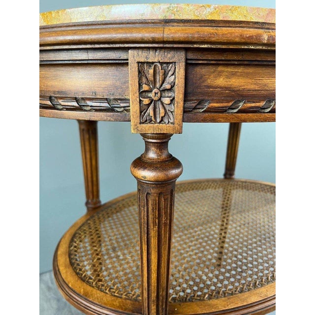 19th Century Late 19th Century Louis XVI Style Pedestal Side Table For Sale - Image 5 of 10