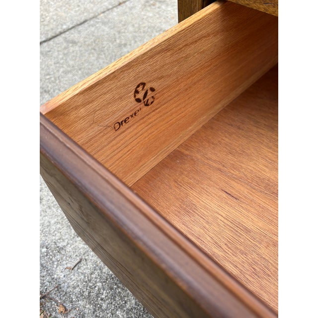 Vintage Drexel Heritage Campaign 9 Drawer Dresser For Sale - Image 13 of 14