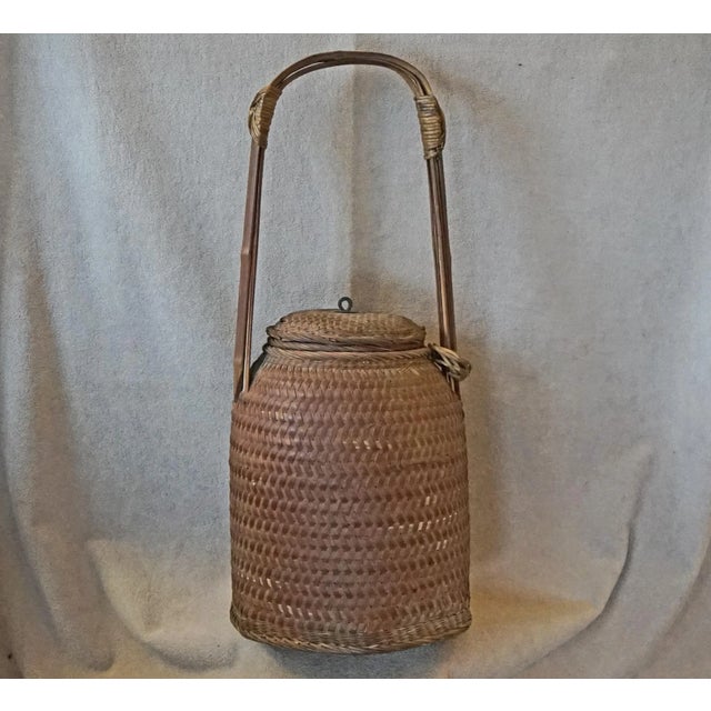 Late 19th Century Antique Chinese Storage Basket For Sale In Atlanta - Image 6 of 7