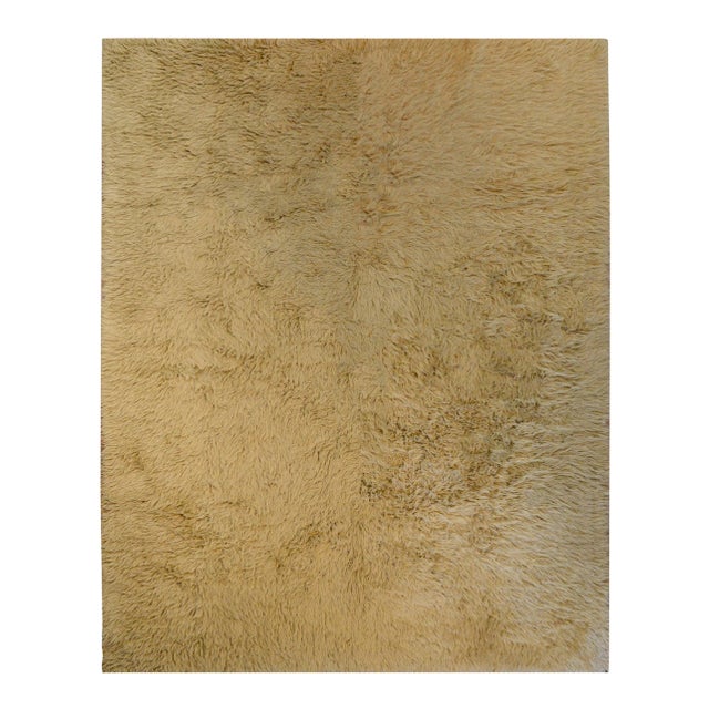 Vintage Mid Century Grecian Flokati Rug For Sale