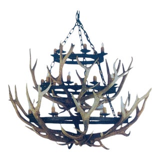 Originals 22 Custom Antler Chandelier For Sale