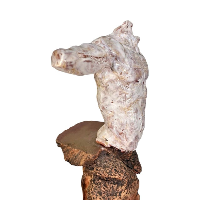 Late 20th Century Late 20th Century Large Figural Studio Pottery Stoneware Sculpture For Sale - Image 5 of 8