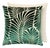 The House of Scalamandré Plumes / Velvet Pillow, Green, 22 X 22 For Sale