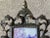 Metal Circa 1980 Baroque-Style Bronze & Gilt Acanthus Leaf Cast Iron Easel Back Picture Frame For Sale - Image 7 of 12