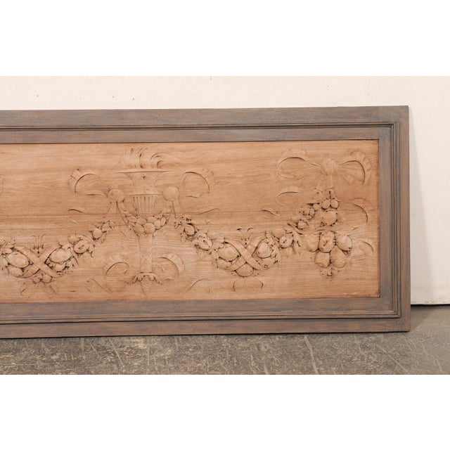 19th Century 19th Century French 8+ Ft Long Neoclassical Wall Panel For Sale - Image 5 of 7