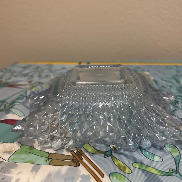 Indiana Glass Diamond Point Candy Dish For Sale - Image 4 of 4