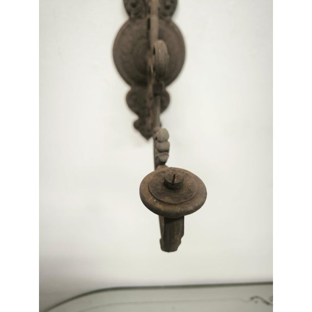 Antique Cast Iron Arm Bracket, 1890s For Sale - Image 5 of 18